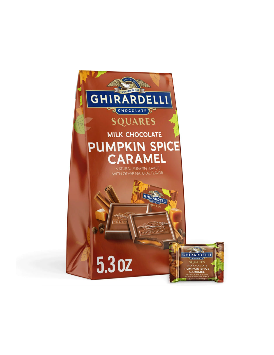 Chocolate GHIRARDELLI con Leche y Relleno Caramelo Calabaza 151g