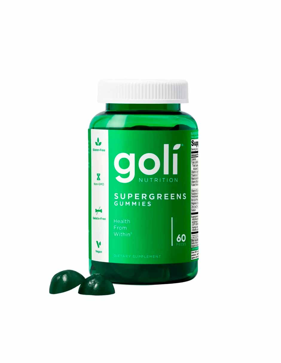 Goli Nutrition Gomitas veganas supergreens 60 gomitas