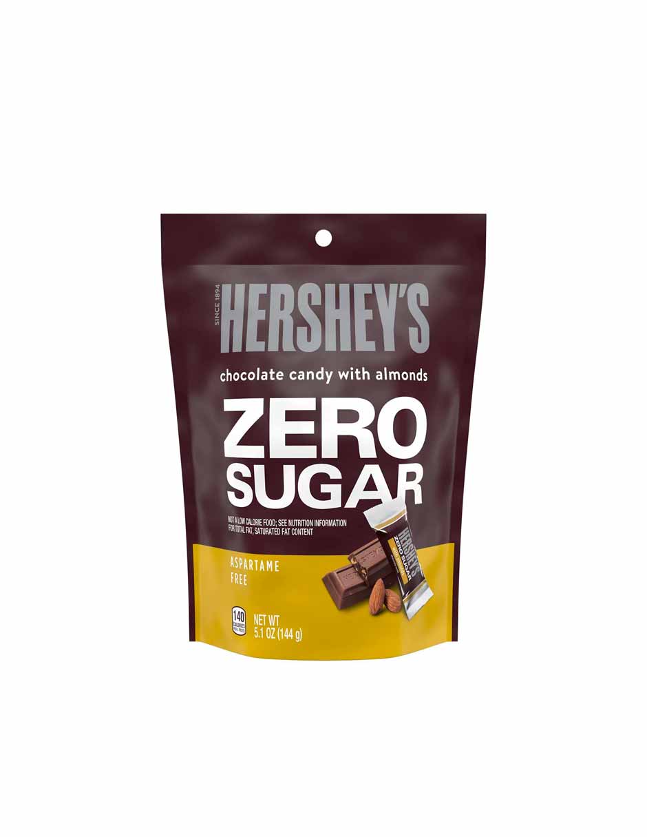 Hersheys con almendras zero sugar 144gr