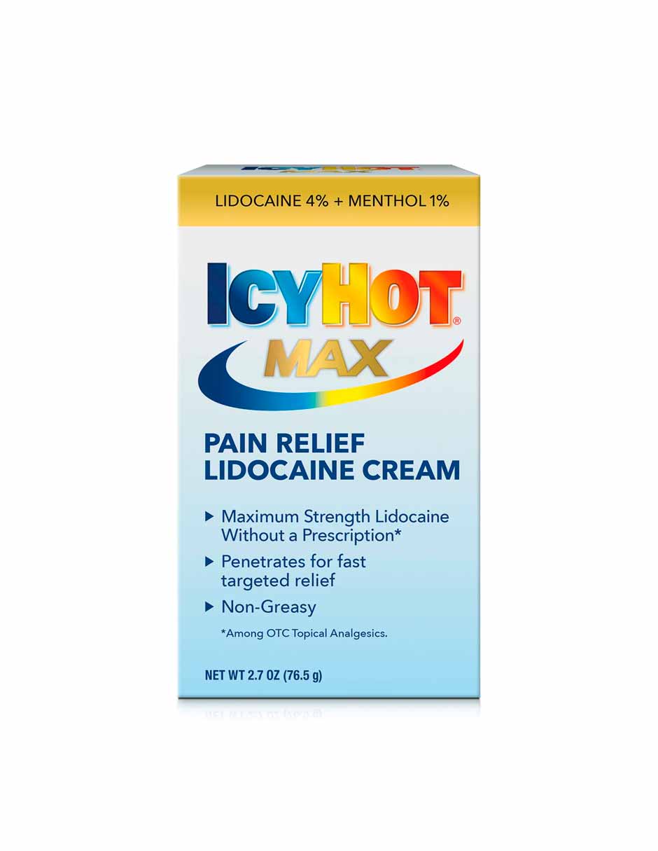 Icy Hot Crema con lidocaína y mentol 76gr