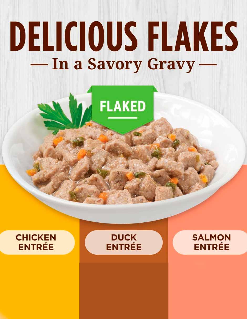 Instinct comida húmeda para gatos en hojuelas 3oz sabor pollo, pato y salmón 12 pack