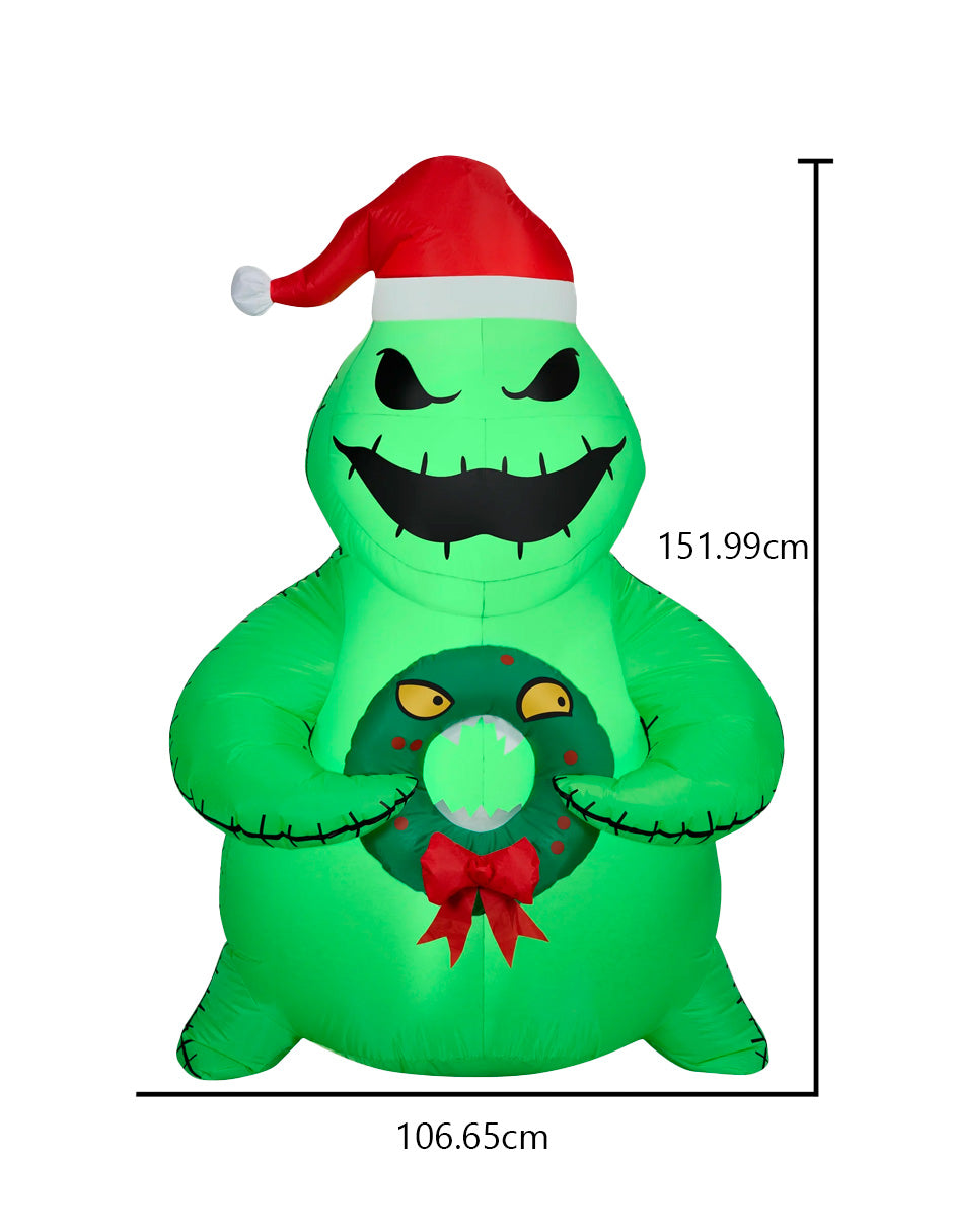 Inflable Oogie Boogie Sosteniendo Corona de Monstruo