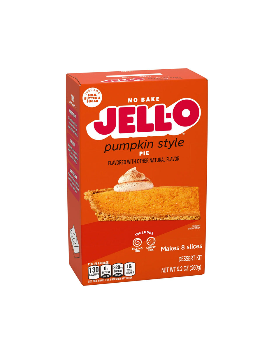 Jell-O No Bake Pumpkin estilo Pie 260gr