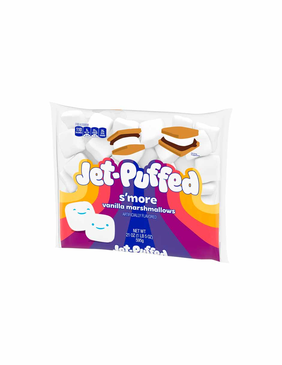 Malvaviscos de vainilla Jet Puffed Smore 595gr