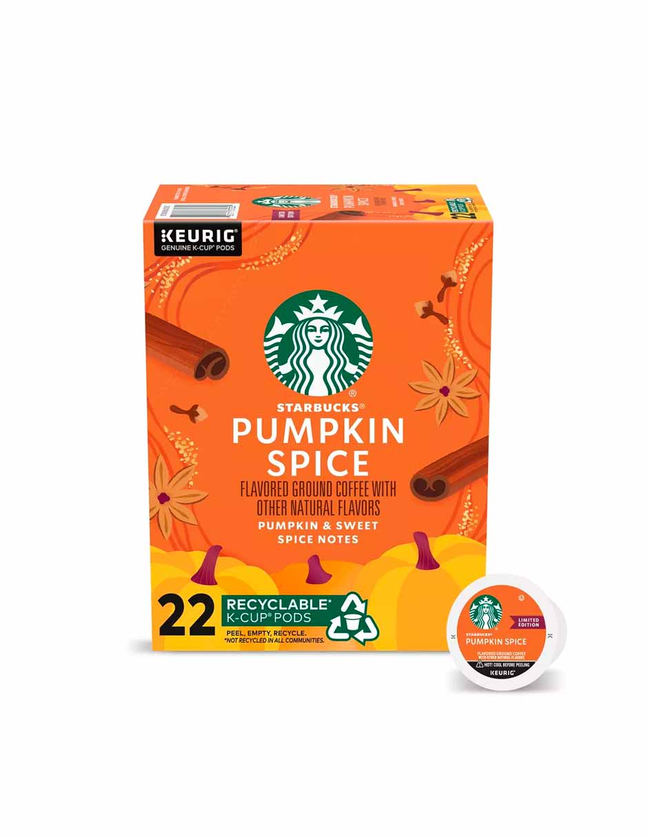 Starbucks Pumpkin Spice cápsulas Keurig K-Cup 22 pods