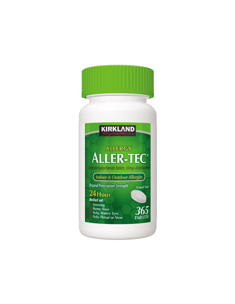 Kirkland Signature tabletas Aller-Tec para la alergia, 365 comprimidos