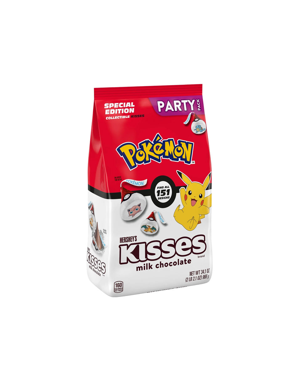 Hershey's Kisses Pokémon Chocolate con Leche Party Size 966gr