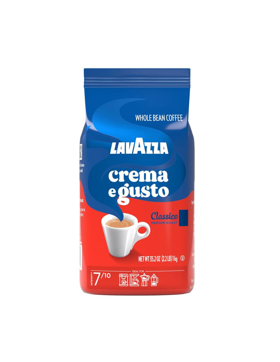 Lavazza Crema e Gusto Café en Grano Tostado Medio 1kg