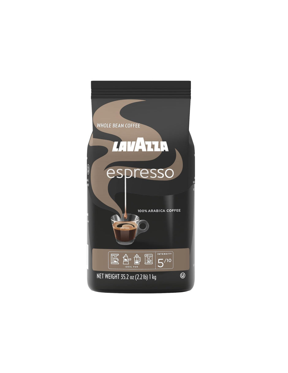 Lavazza Espresso Café en Grano 100% Arábica Tostado Medio 1kg