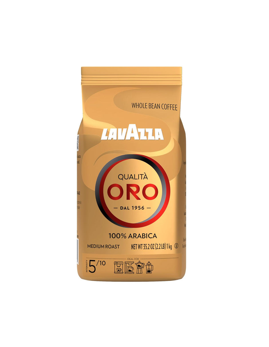 Lavazza Café en Grano 100% Arábica Tostado Medio 1kg