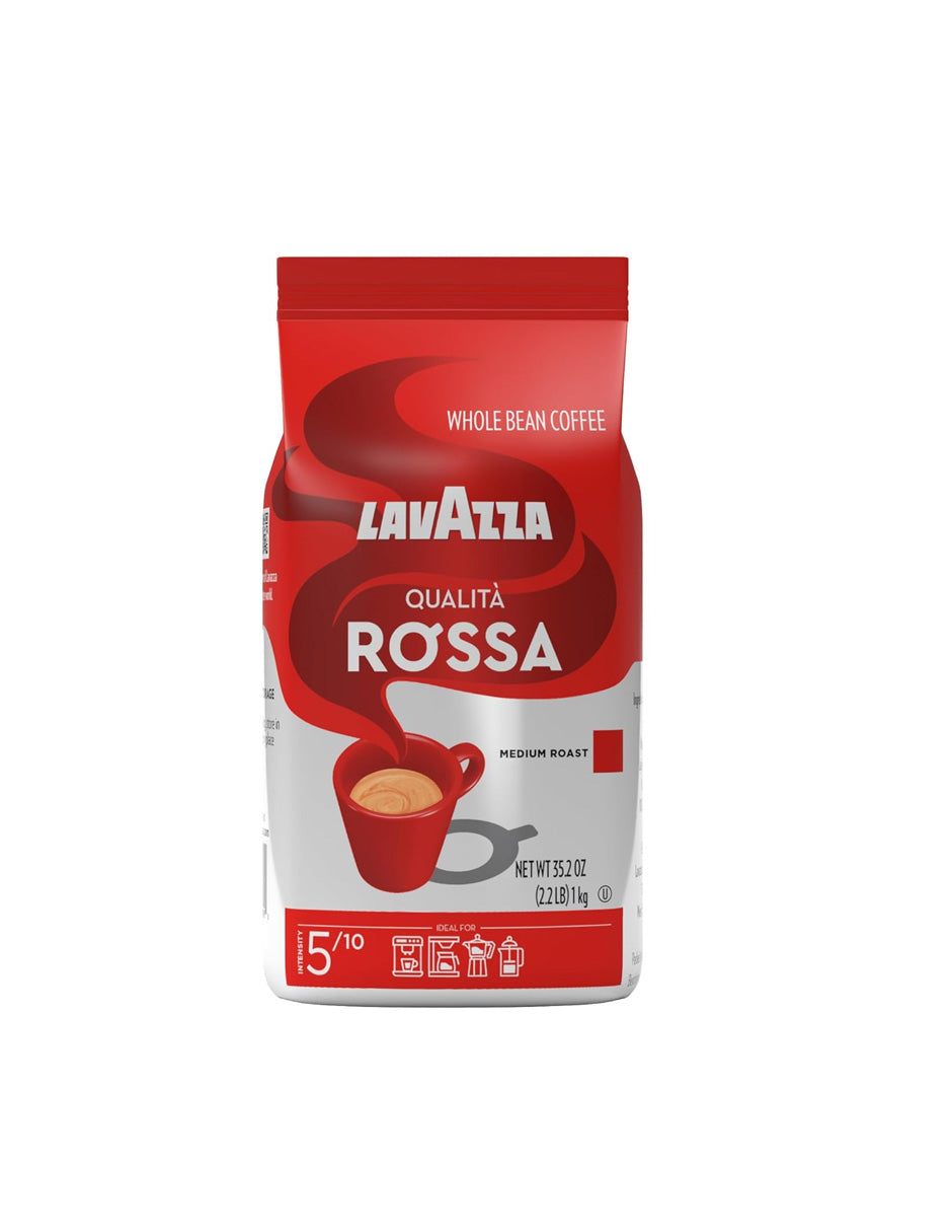Lavazza Qualità Rossa Café en Grano Tostado Medio 1kg