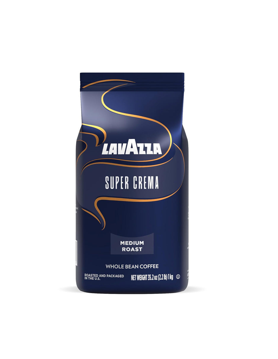 Lavazza Super Crema Café en Grano Tostado Ligero Medio 1kg