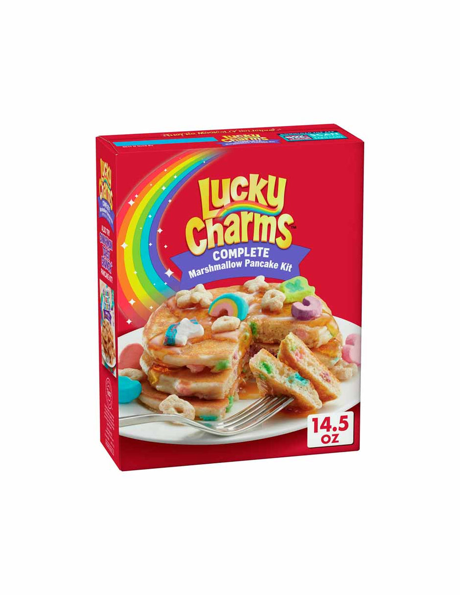 Caja cereales Lucky Charms cereal de avena con marshmallow