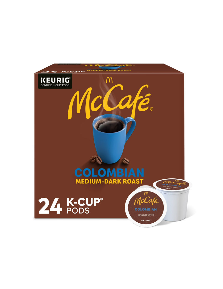 McCafe colombian medium-dark cápsulas Keurig 24 unidades pods