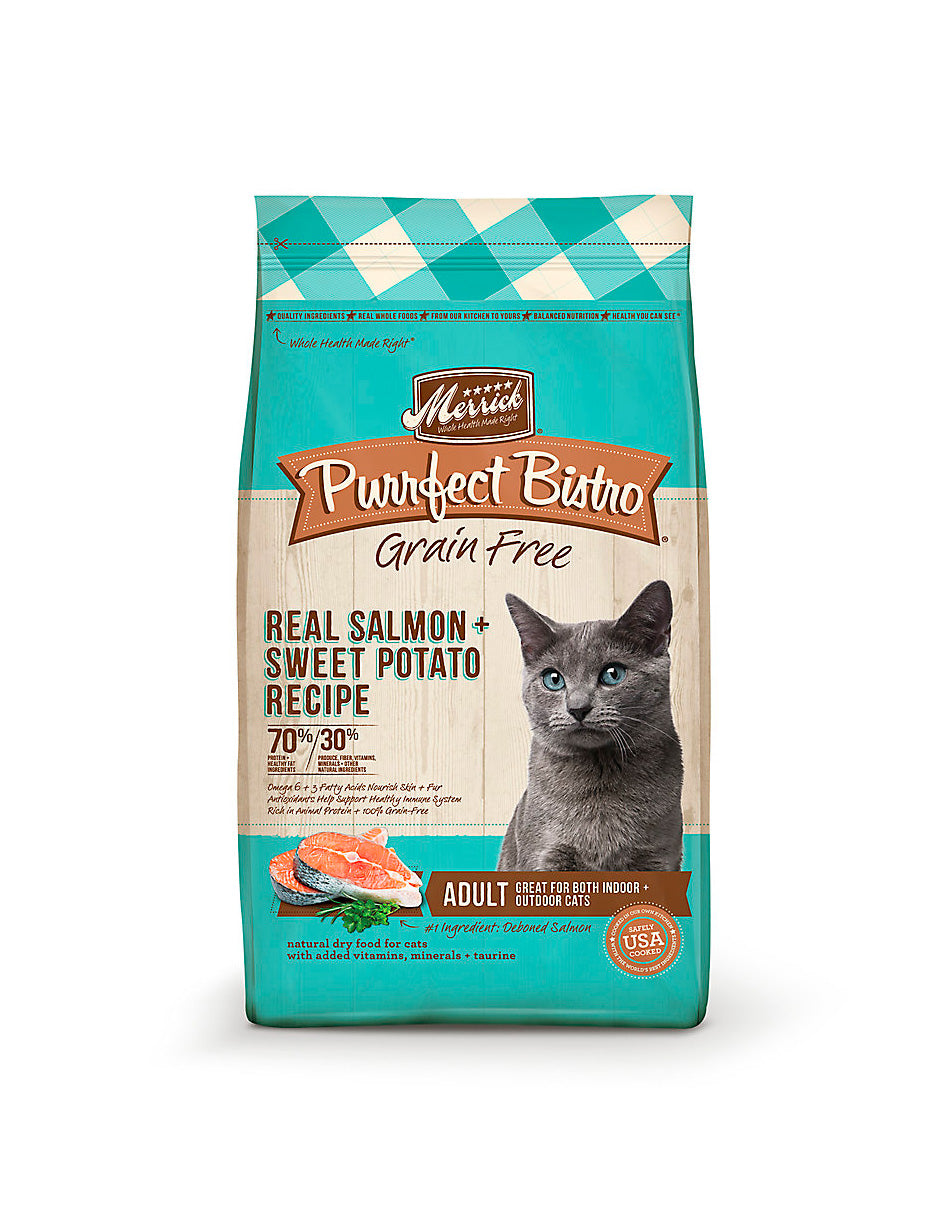Merrick Alimento seco para gatos adultos Salmón Bistro Grain Free 5.4kg
