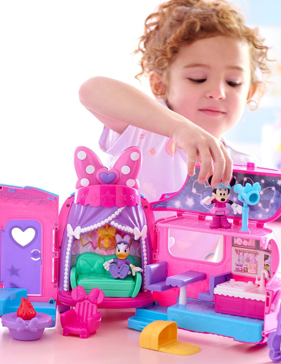 Glamcamper Minnie Mouse Bows-A-Glow con Luces y Sonidos