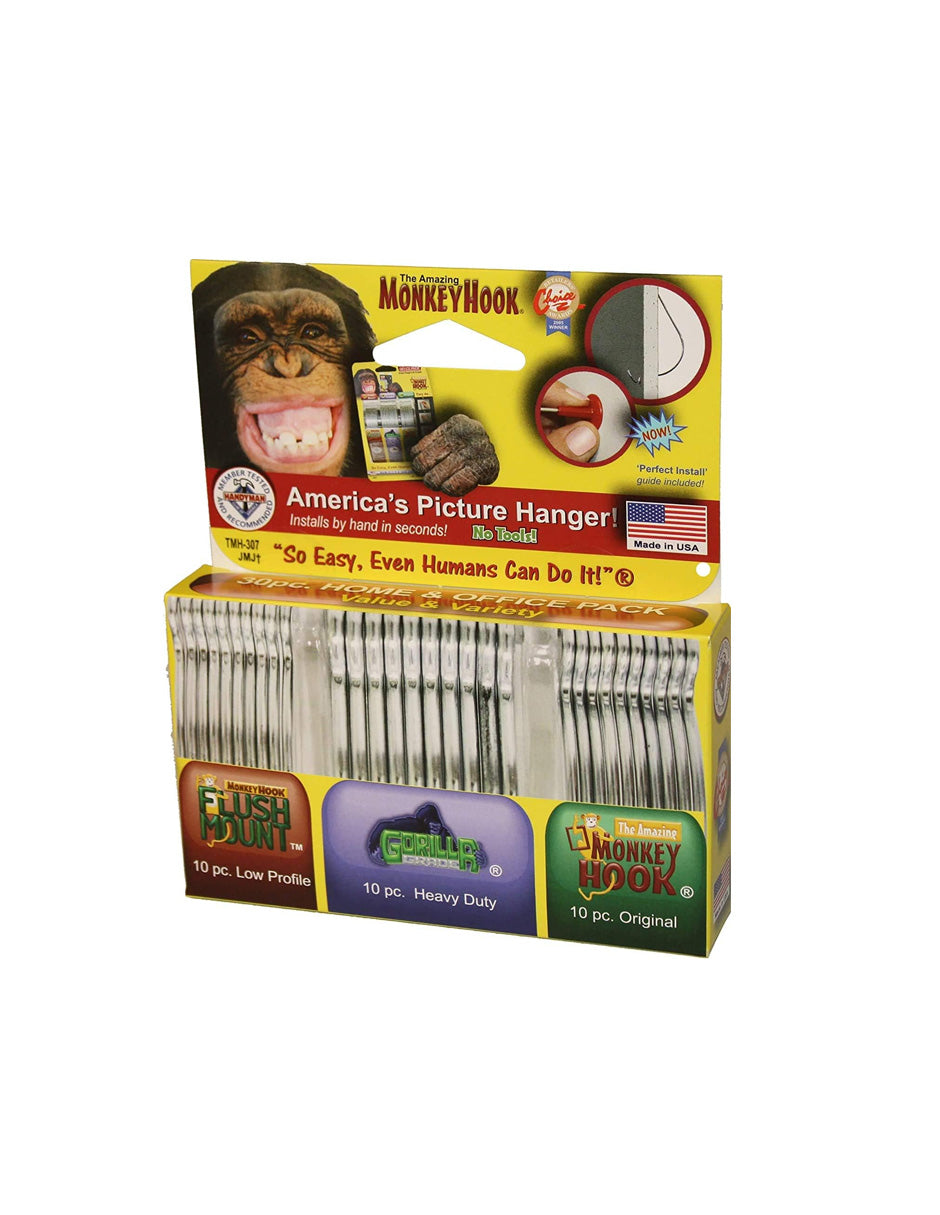 Ganchos Monkey Hook Paquete Variedad 30 piezas