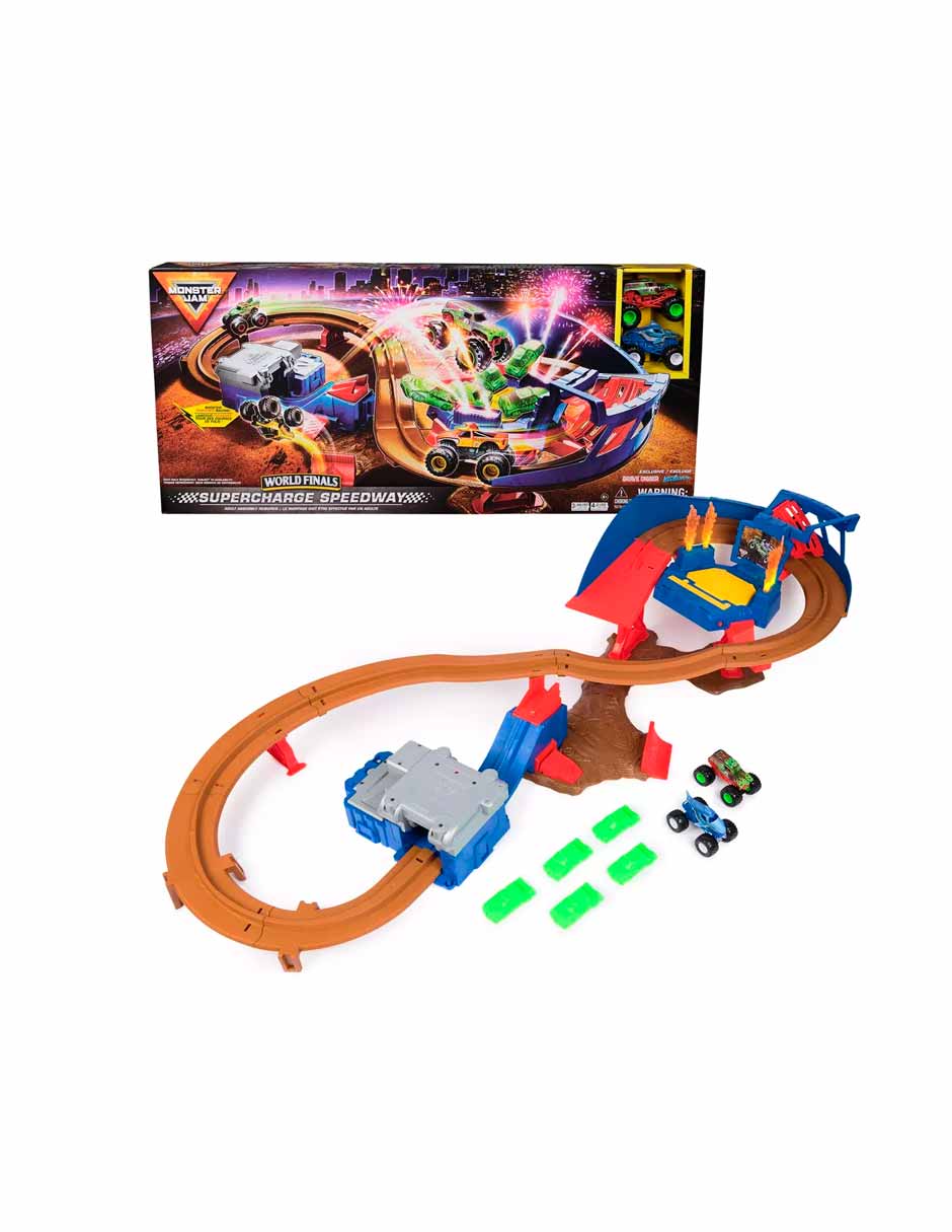 Monster Jam pista autos Booster escala 1:64