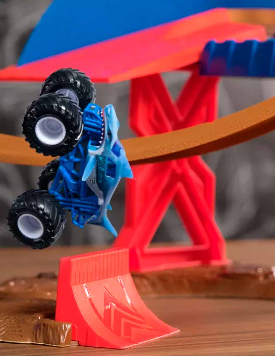 Monster Jam pista autos Booster escala 1:64