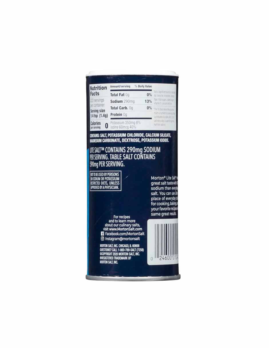 Morton Sal 50% menos de sodio 311gr