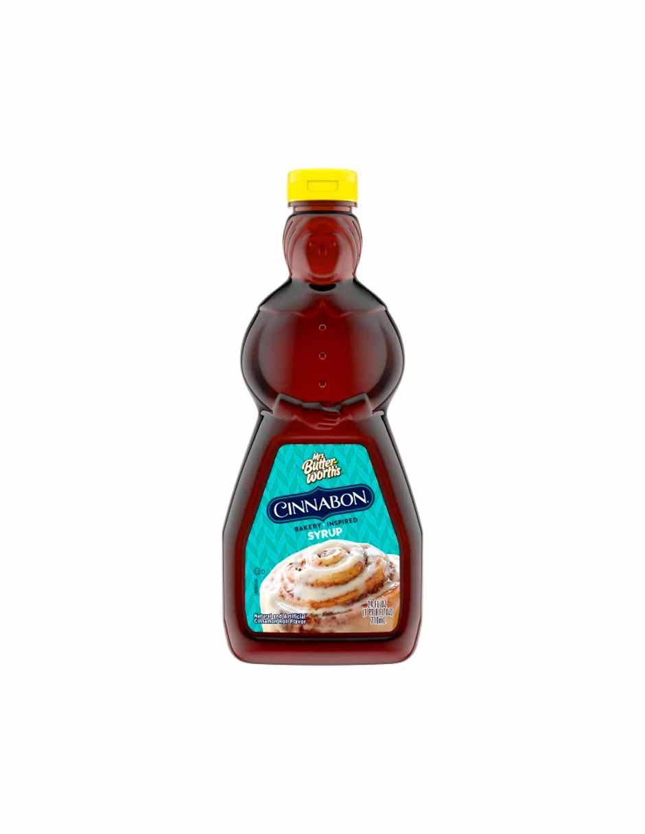 Mrs. Butterworth Jarabe con sabor inspirado en la panadería Cinnabon 710ml