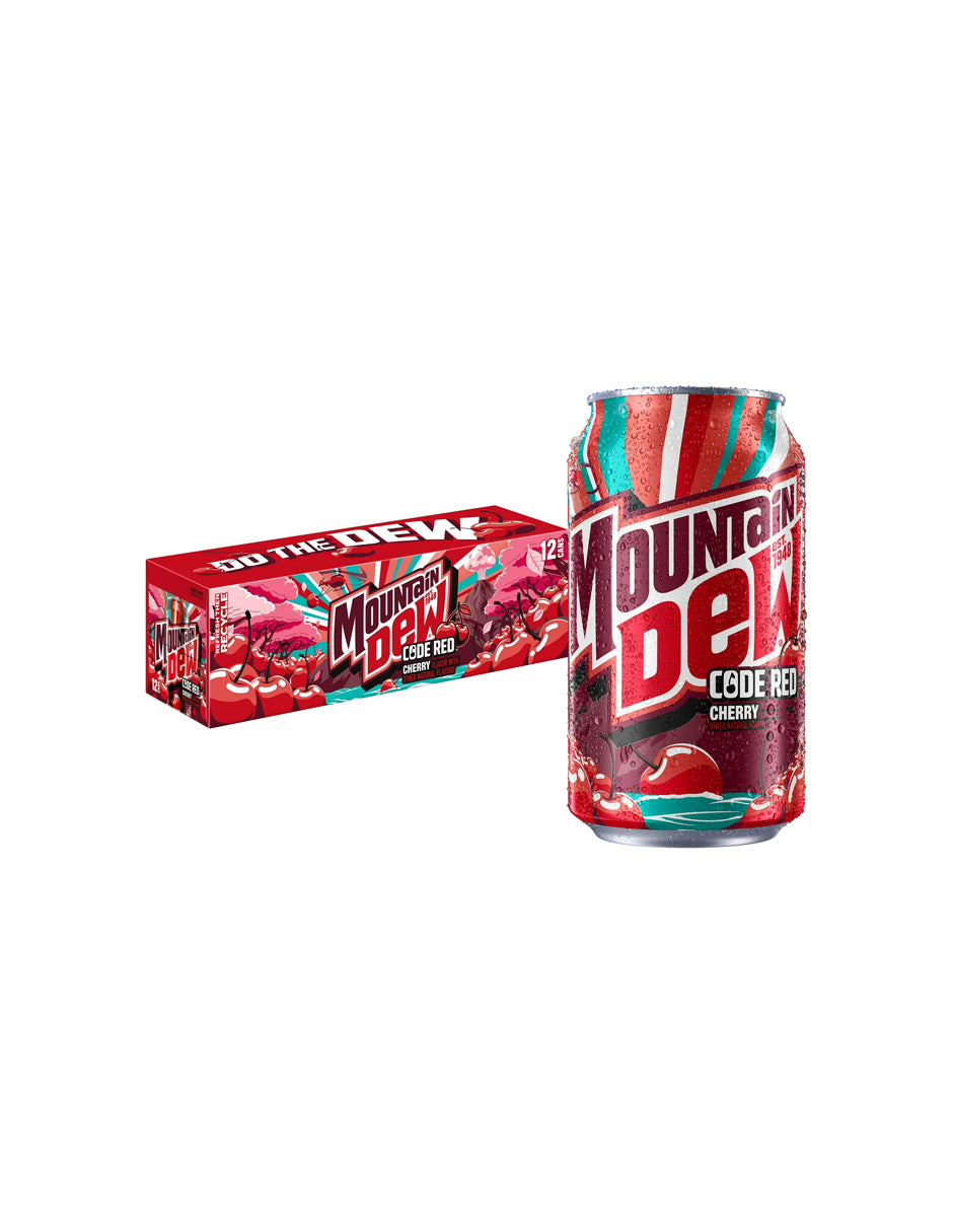 Refresco Mtn Dew Code Red 12pack