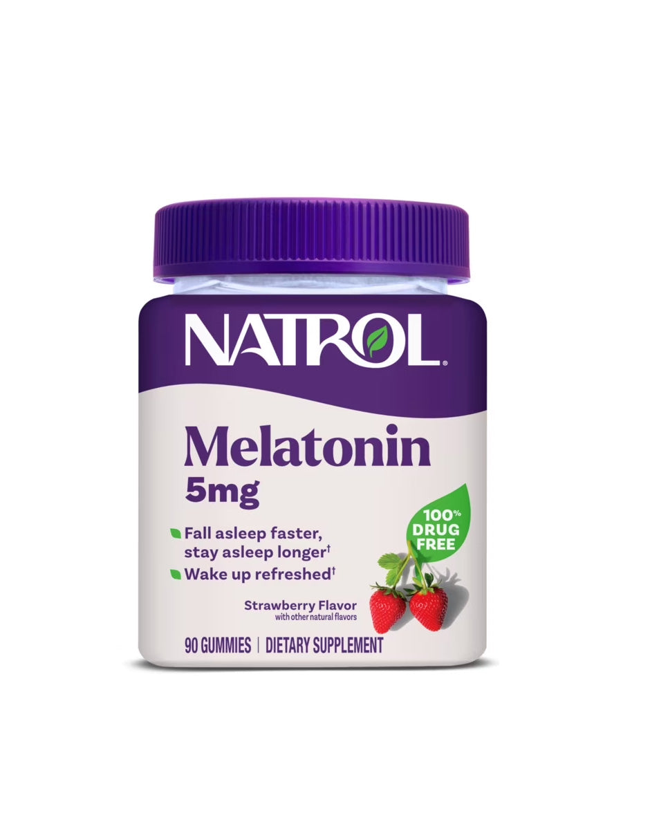 Gomitas de Melatonina 5 mg para Dormir Natrol 90 pzas