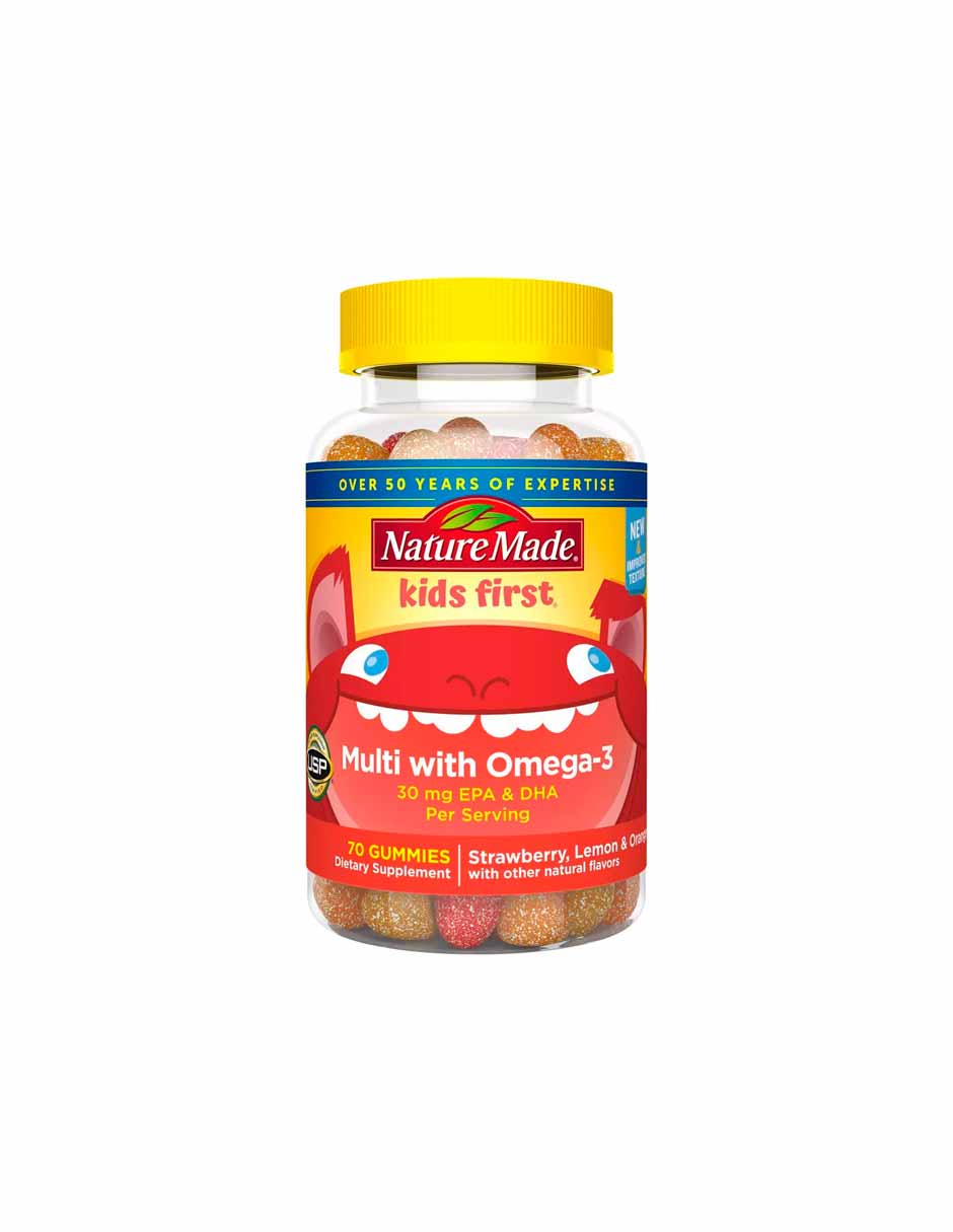 Nature Made Kids Gomitas Omega 3, 70 unidades