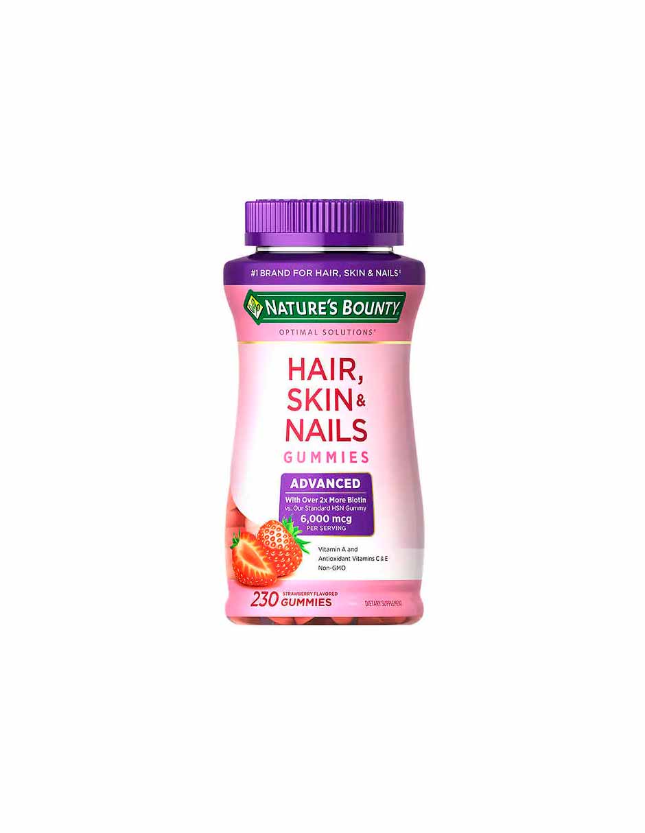 Nature's Bounty vitaminas para cabello, piel y uñas Avanzado, 230 Gomitas
