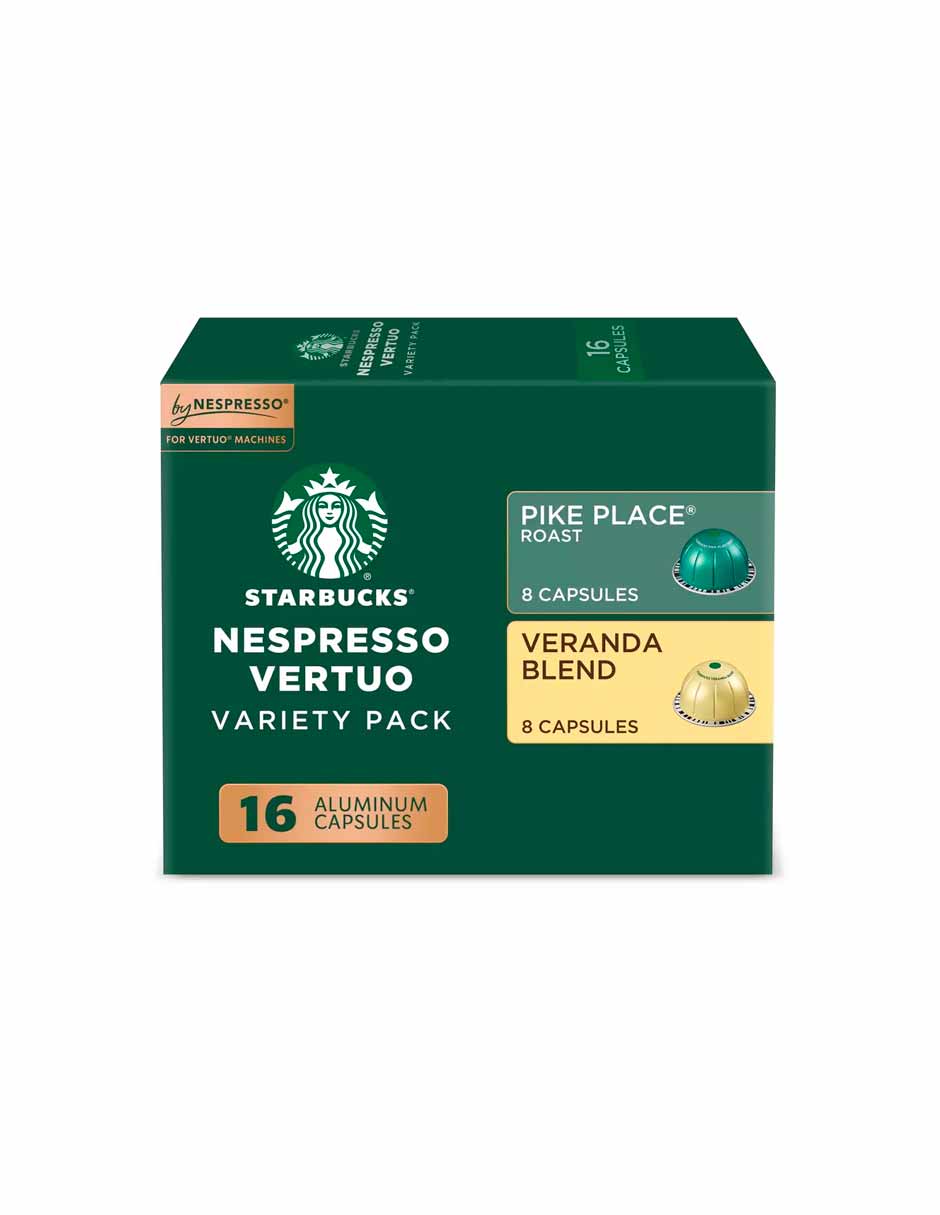 Starbucks Nespresso Vertuo paquete doble de café tostado medio 16 cápsulas