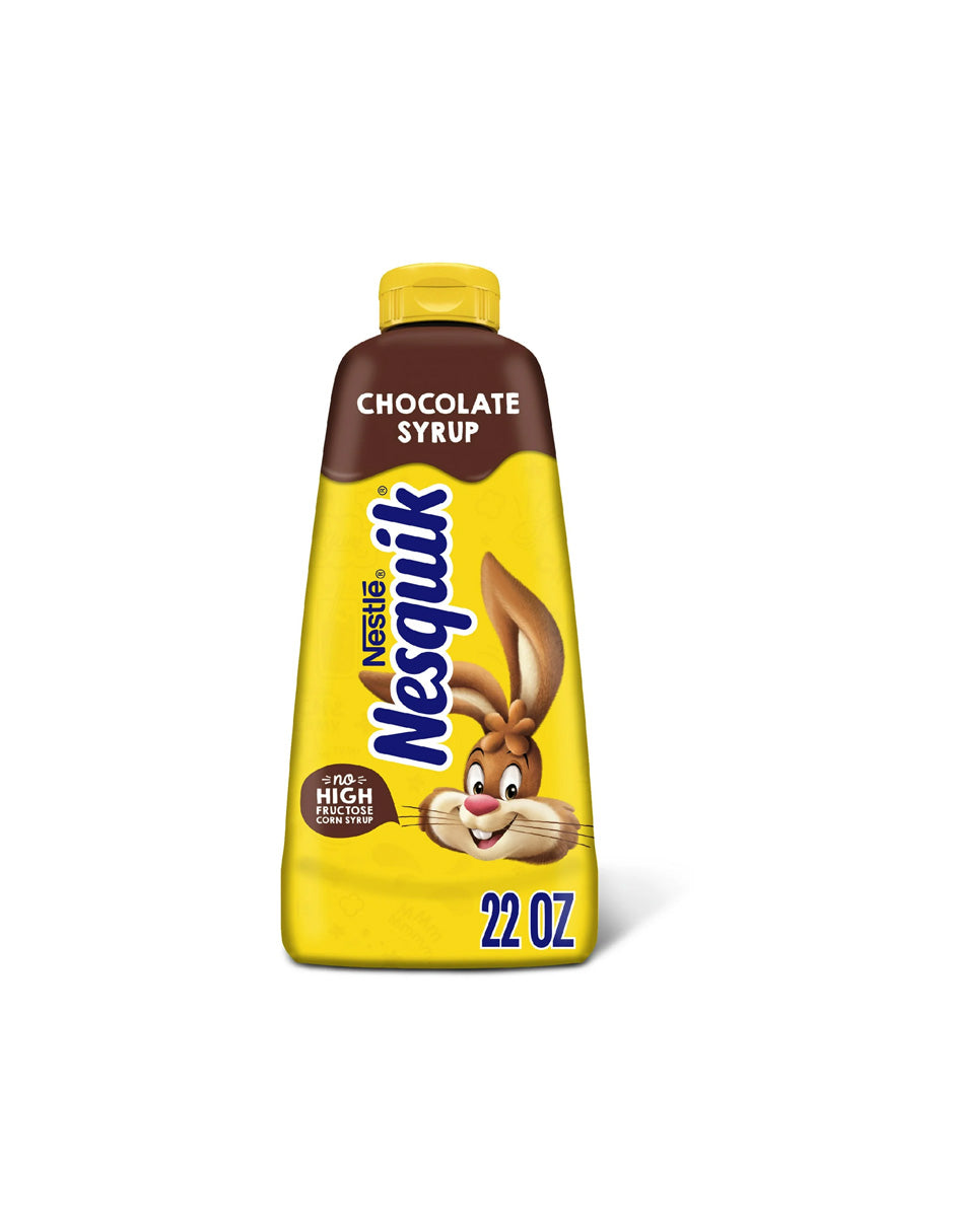 Jarabe Nesquik para chocolate o nieve, sabor chocolate 623.6gr