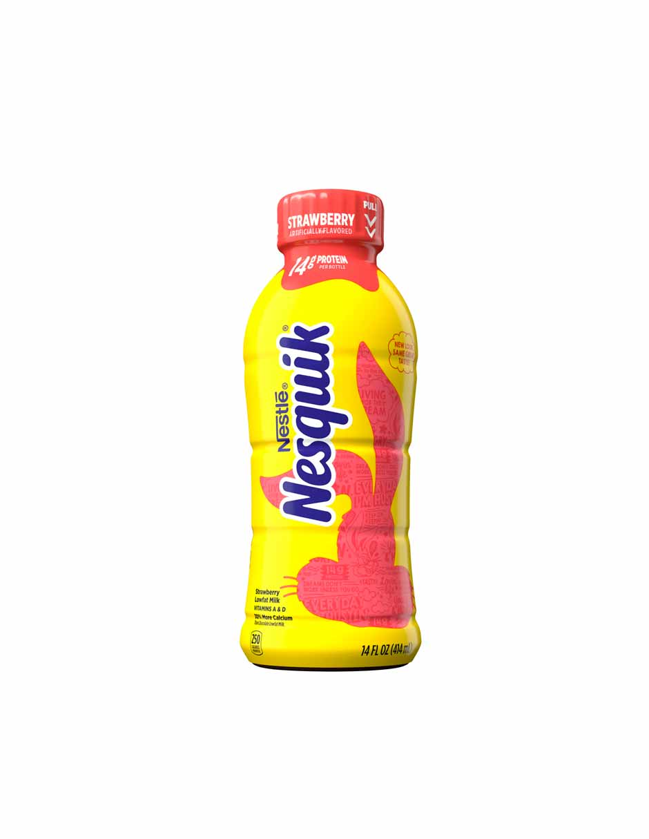 Nesquik listo para beber sabor fresa 414ml