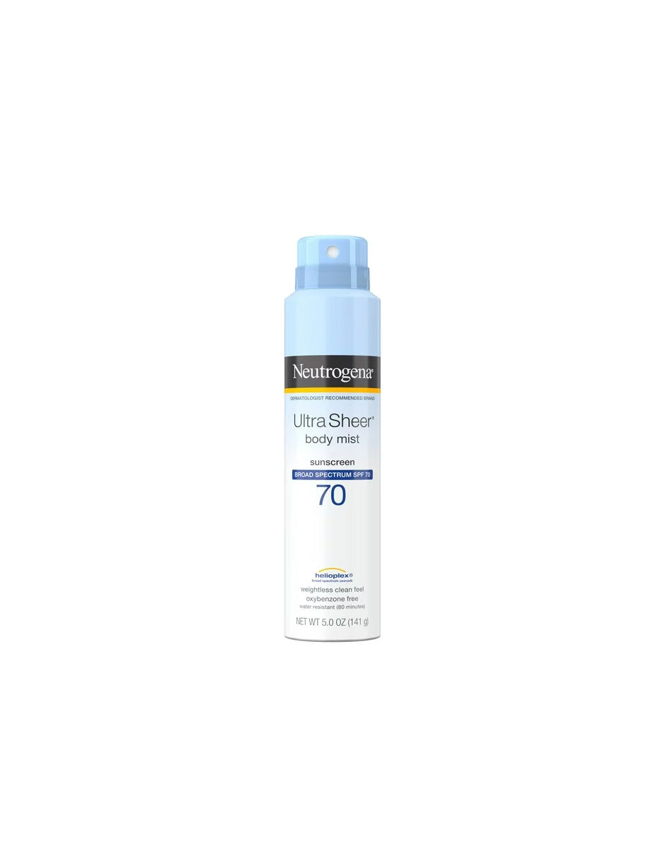 Neutrogena Ultra Sheer protector solar ligero en spray, SPF 70 141gr