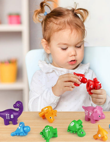Juego Educativo de Números y Dinosaurios Coogam 10 Pzs