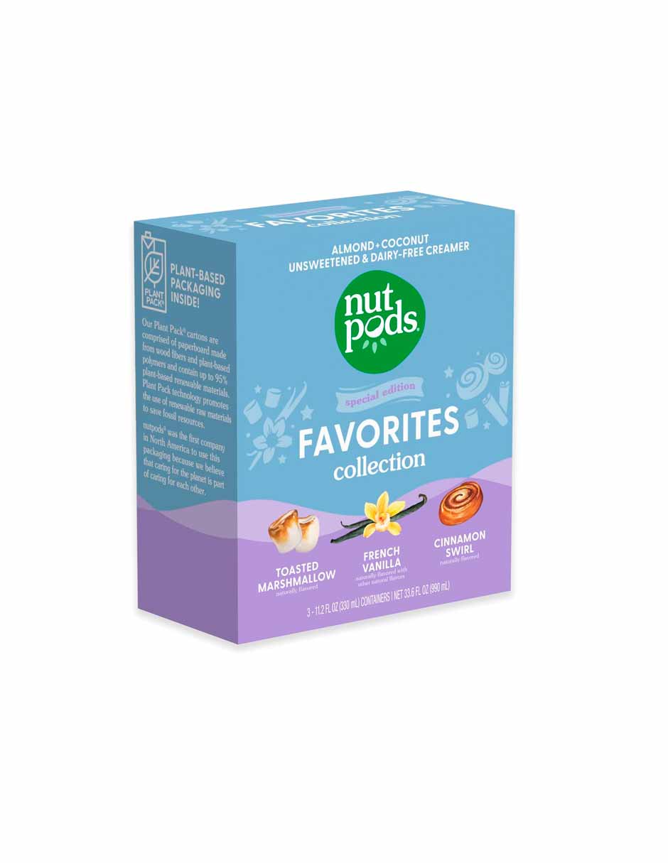nutpods Favorites Collection crema de café sin azúcar 3 pack