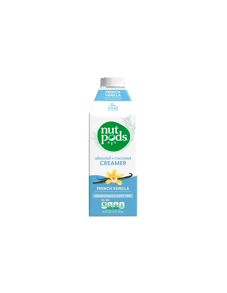 Nut pods Crema de vainilla francesa sin azúcar 750ml