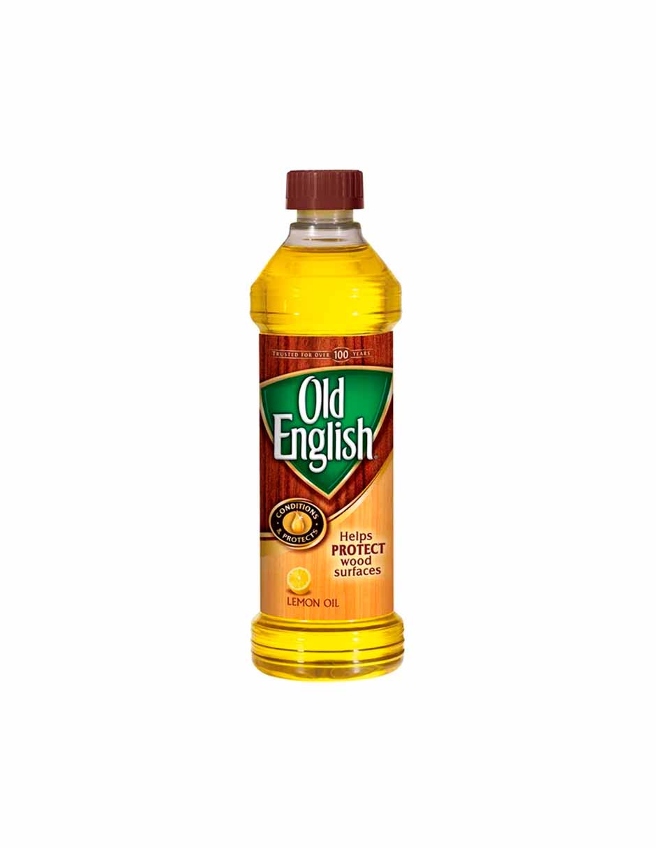 Old English Liquid Furniture Polish, aroma a limón, 16 oz