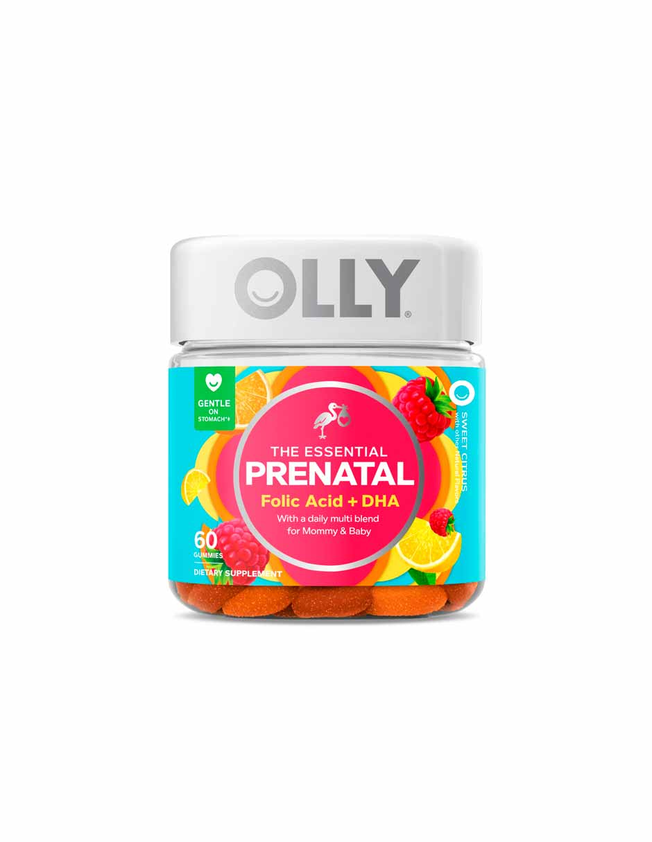 Olly Essential Prenatal multivitaminas suplemento dietético 60 gomitas