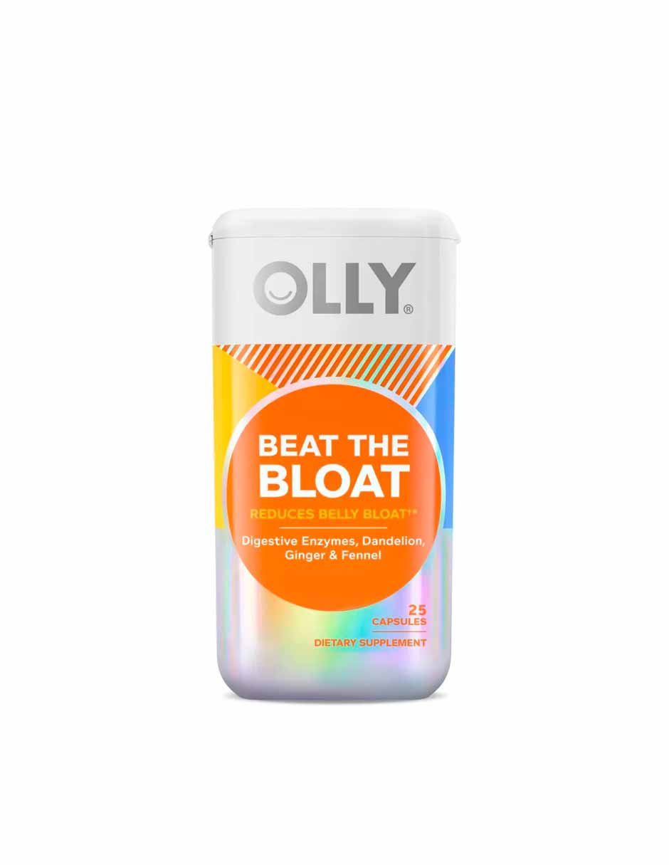 OLLY Beat the Bloat, soporte digestivo, 25 unidades