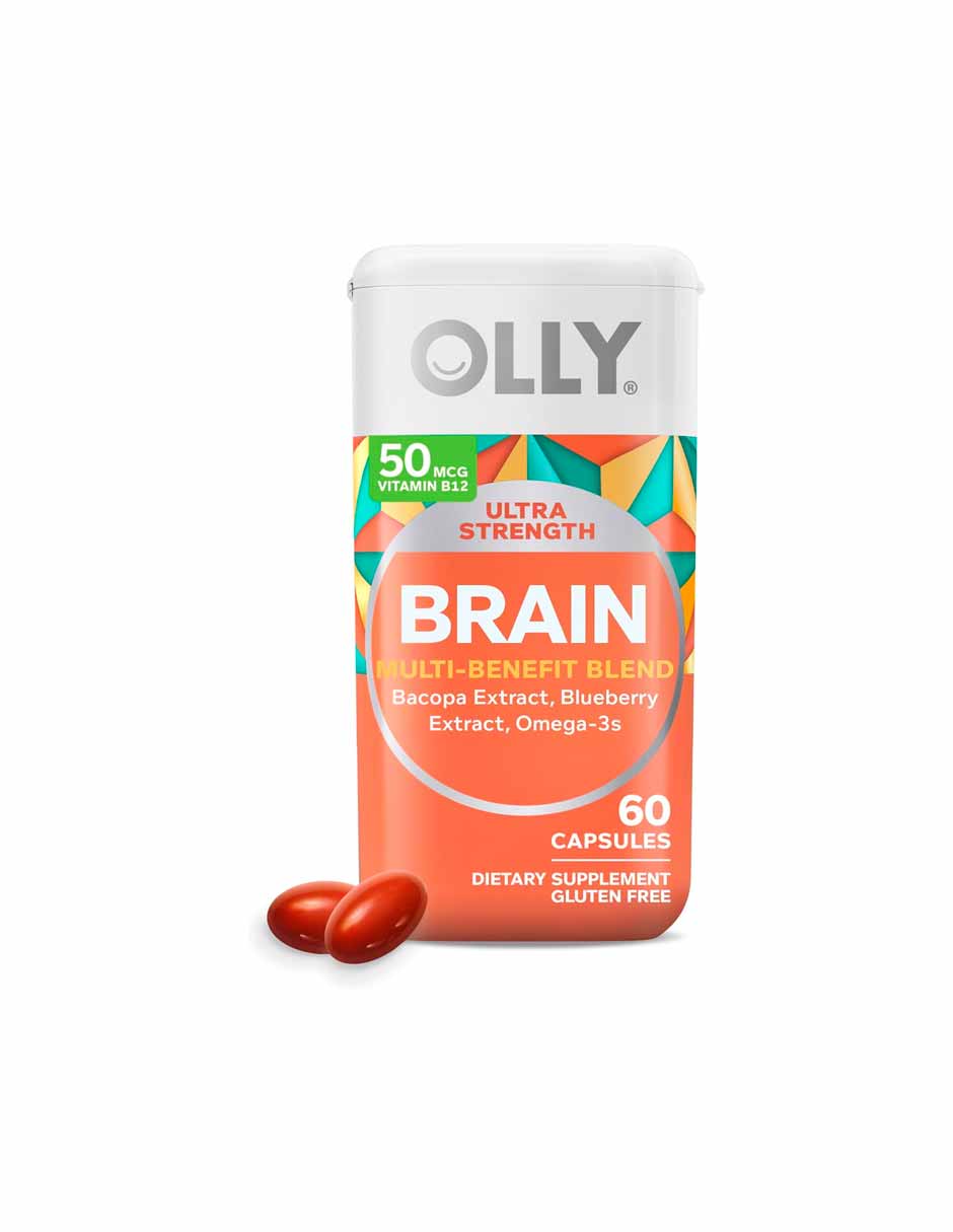 OLLY Ultra función cerebral saludable y agudeza mental 60 Cápsulas Blandas