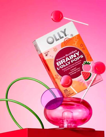 OLLY paletas para niños apoya la atención enfocada 25ct