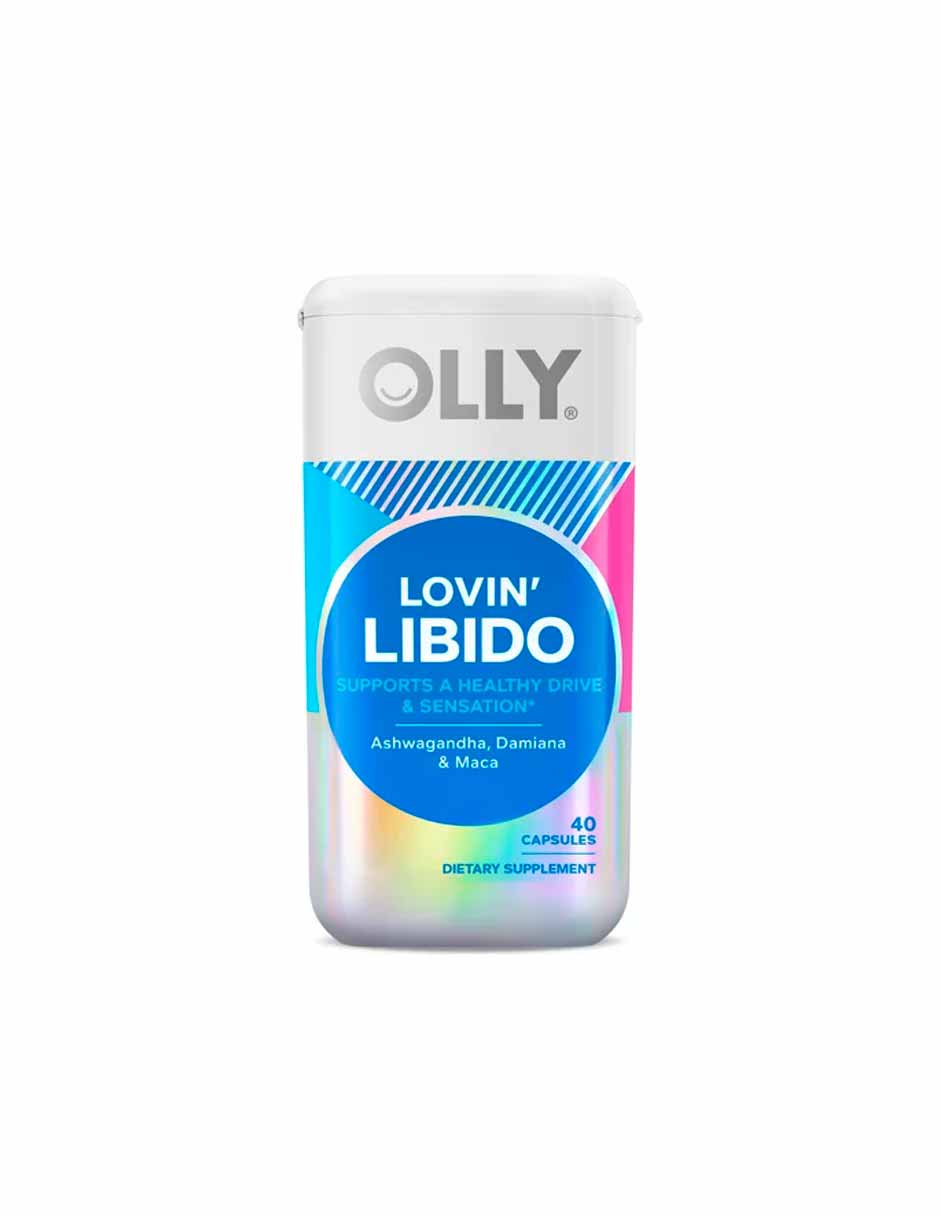 OLLY Lovin' Libido, suplemento Ashwagandha, Damiana, Maca, 40 unidades