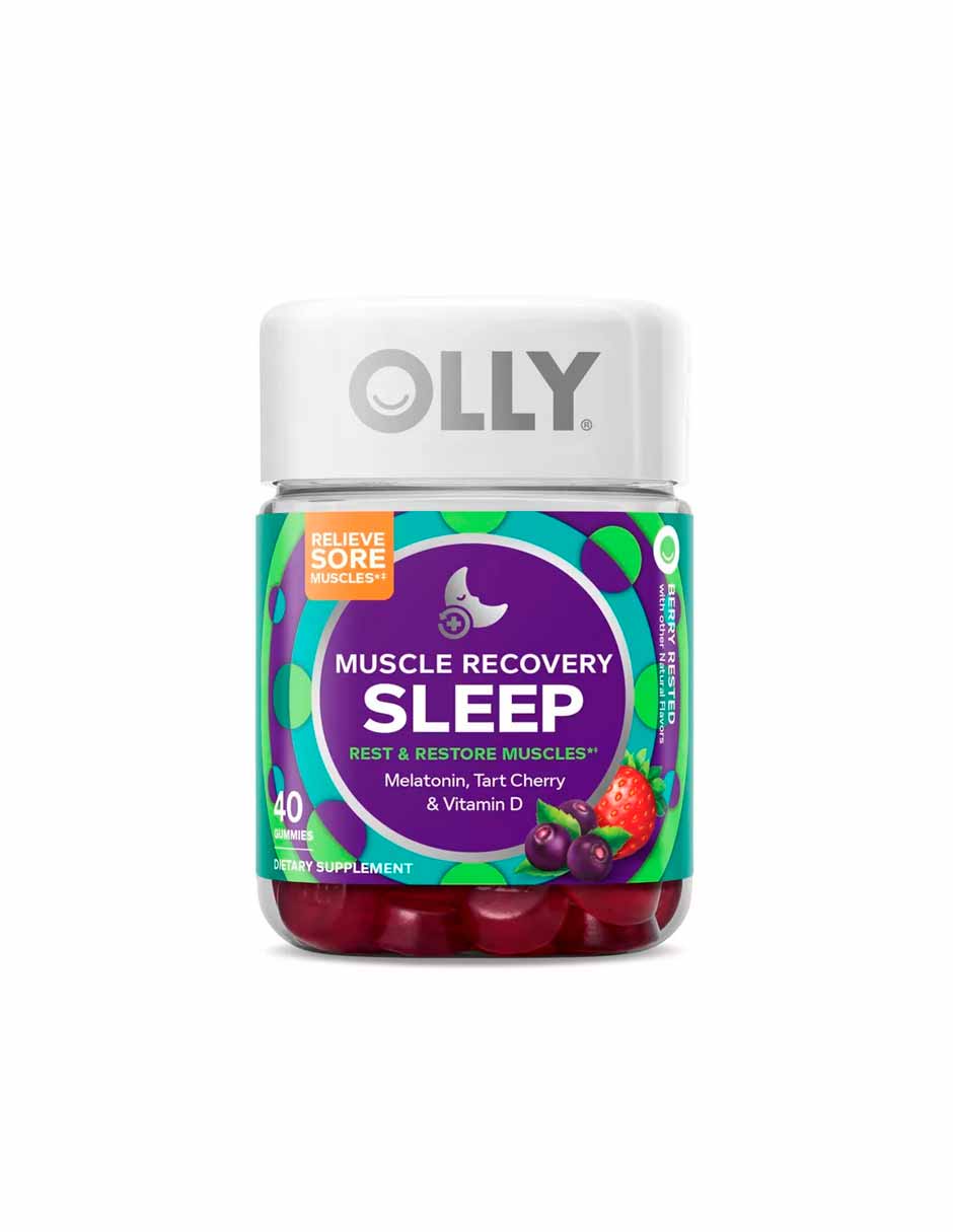 OLLY Gomitas para dormir de recuperación muscular 40 unidades