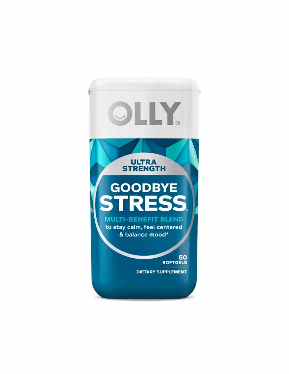 OLLY Ultra Strength Goodbye suplemento para aliviar el estrés con Ashwaganda, 60 unidades