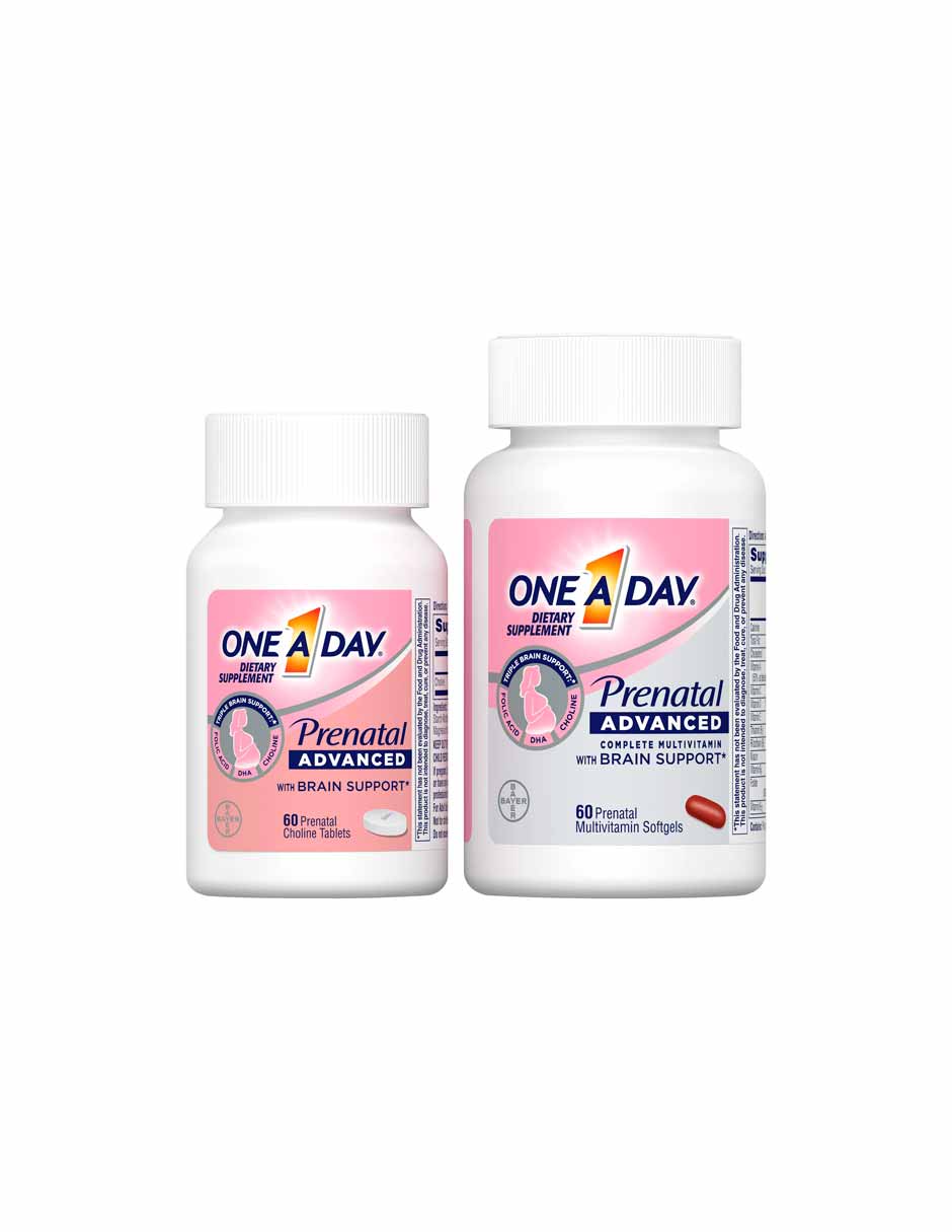 Multivitamínico prenatal avanzado One A Day 60+60 unidades