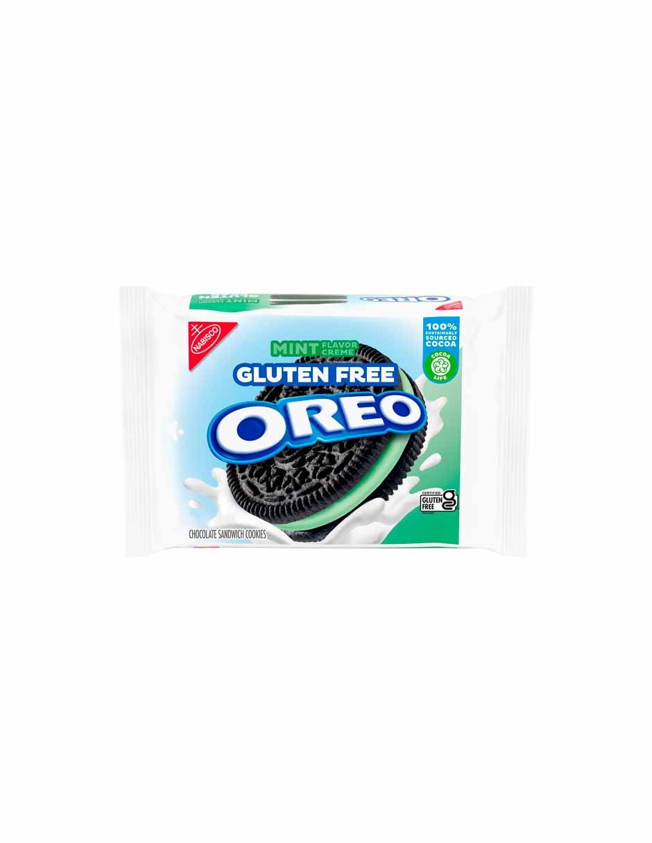 Oreo menta gluten free 353gr