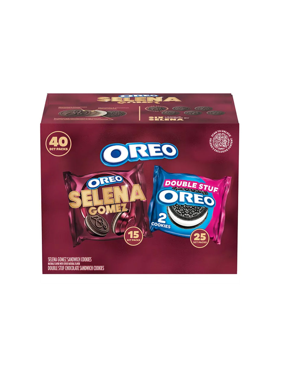 Galletas OREO x Selena Gomez Pack 40 individuales Variado