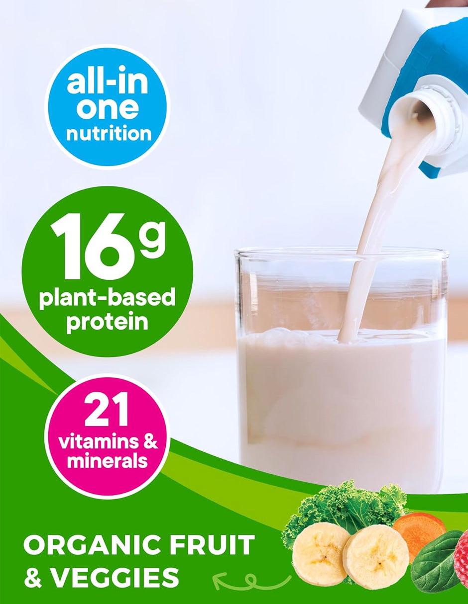 Batido nutricional vegano orgánico sabor vainilla Orgain 12 pack
