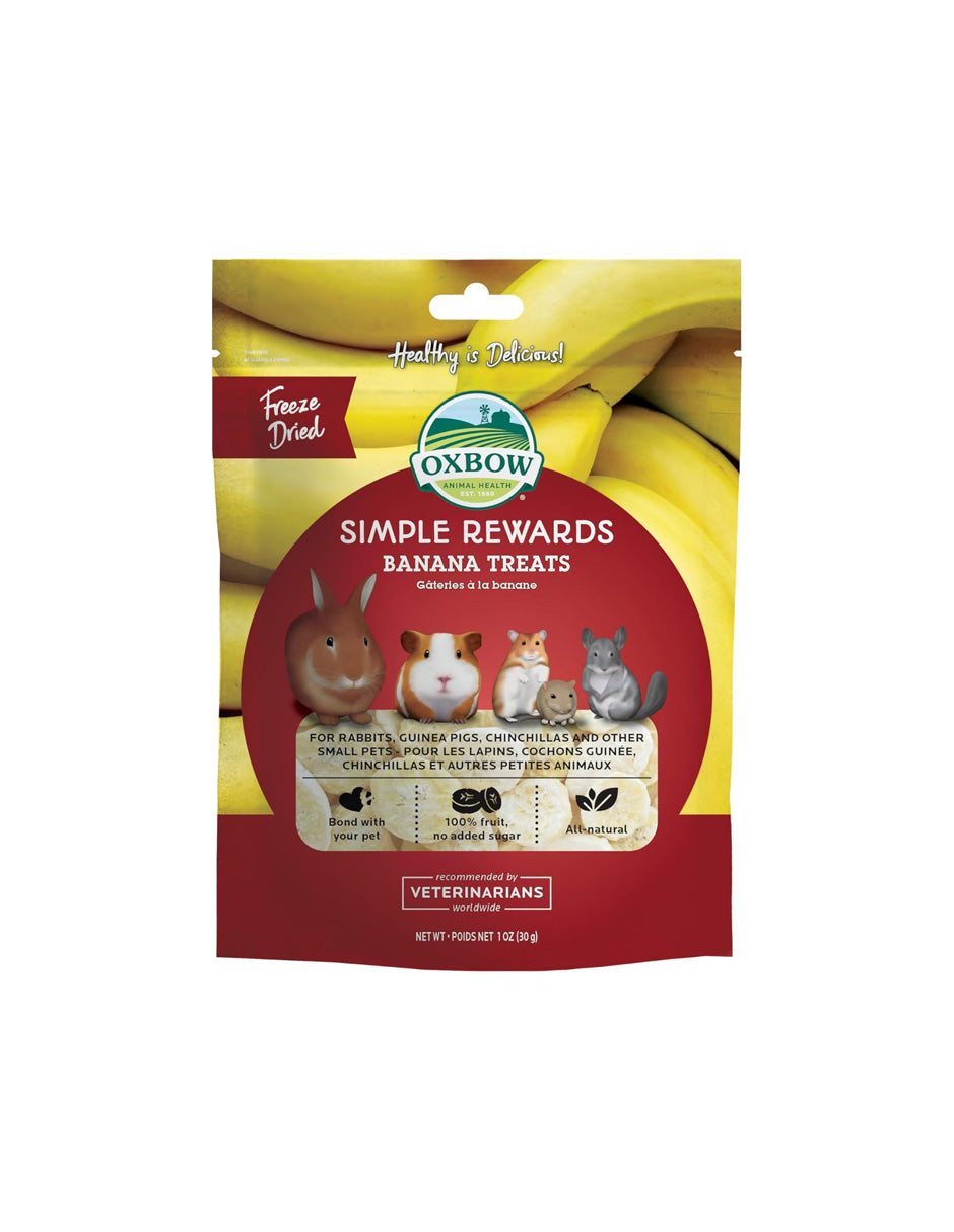 Oxbow Simple golosinas dulces horneados sabor plátano 30gr