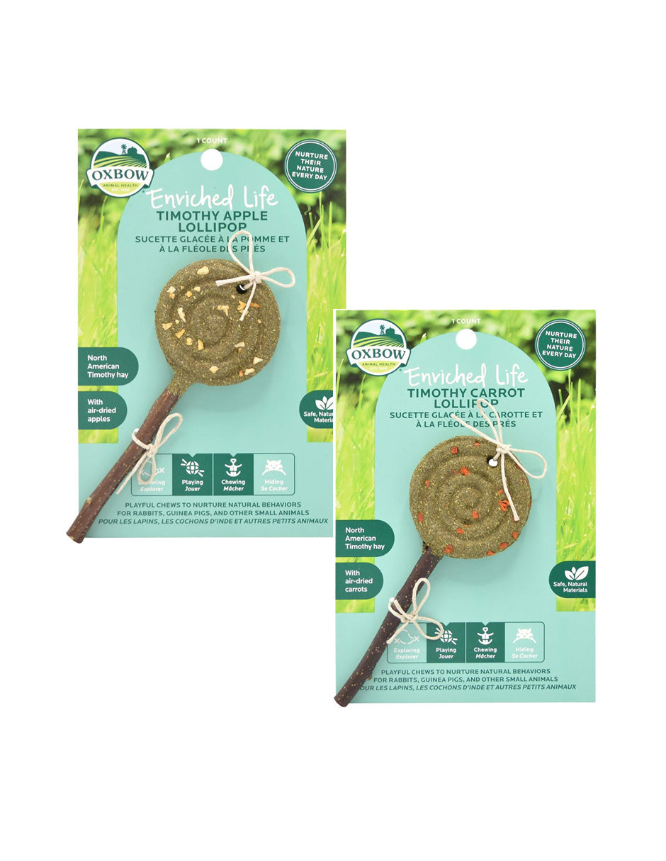 Oxbow Enriched Life Timothy premio en forma de paleta (sabor a elegir)